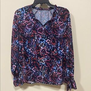 Floral Print Women's Top medium